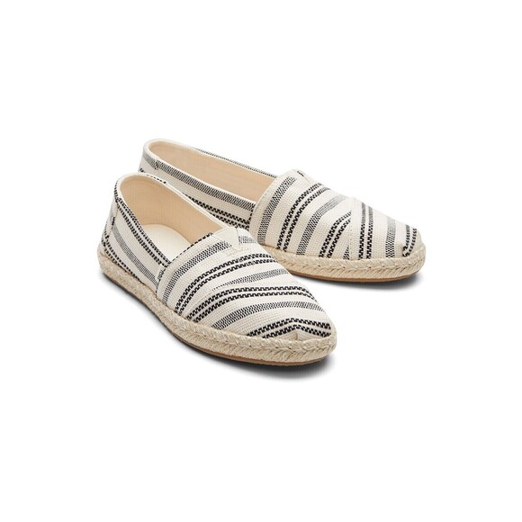 TOMS Shoes - TOMS Alpargata Rope Slip On  Womens  Flats Casual  Natural Global Stripe  US 8